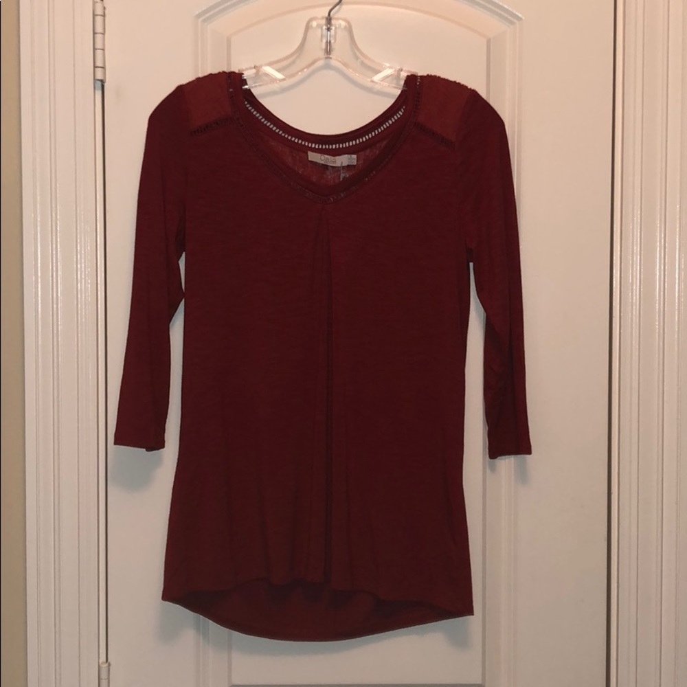 Red Dalia Shirt
